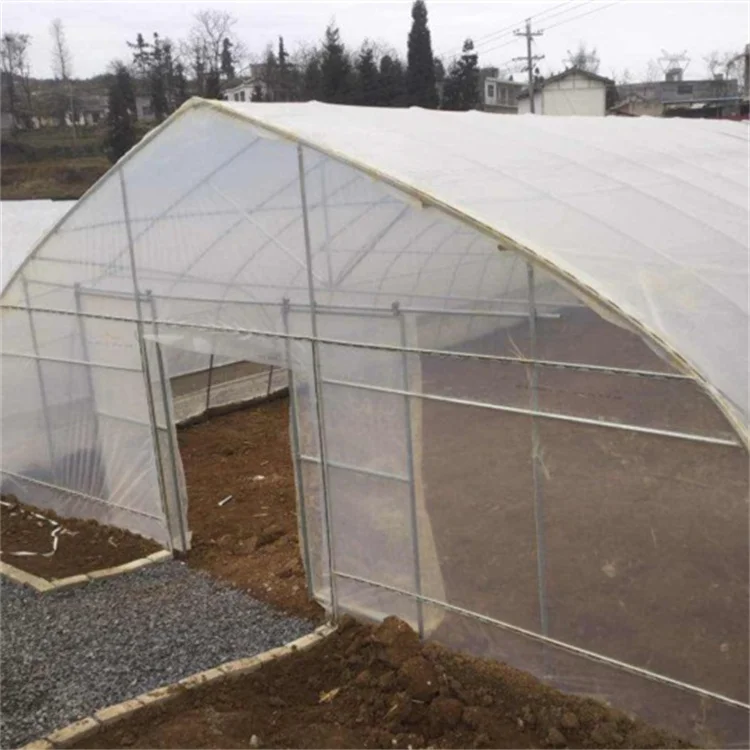 Excellent strength Low cost single-span green house plastic cover PEP greenhouse