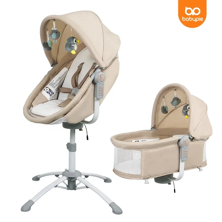 Wholesale Automatic Baby Cradle Crib Infant Bassinet Rocking Chair Luxury Baby Rocker Electric Baby Swing Bed For Newborn