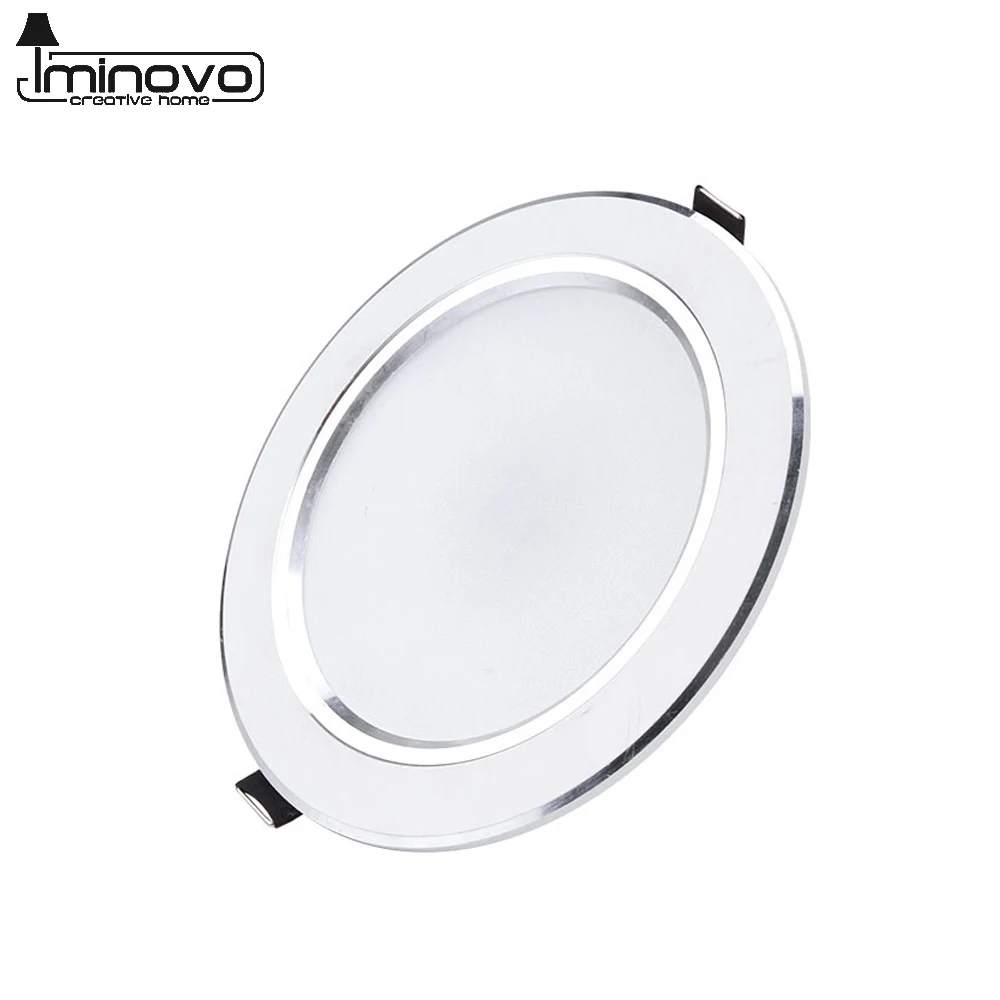 Светодиодный светильник 3 Вт 5 7 9 12 15 круглая Встраиваемая лампа 220 В 110 домашний декор для спальни кухни комнатное точечное