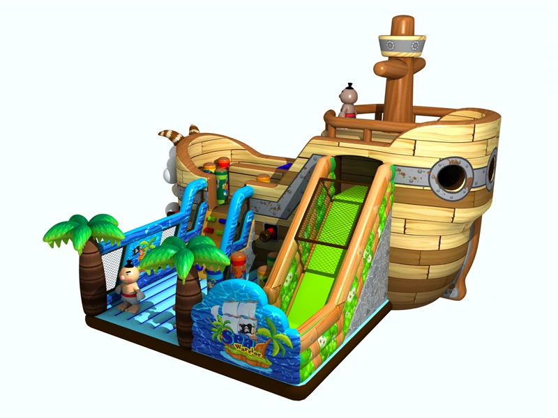 Top quality outdoor inflatable  Corsair playground, inflatable amusement park equipment play center, inflatable theme park