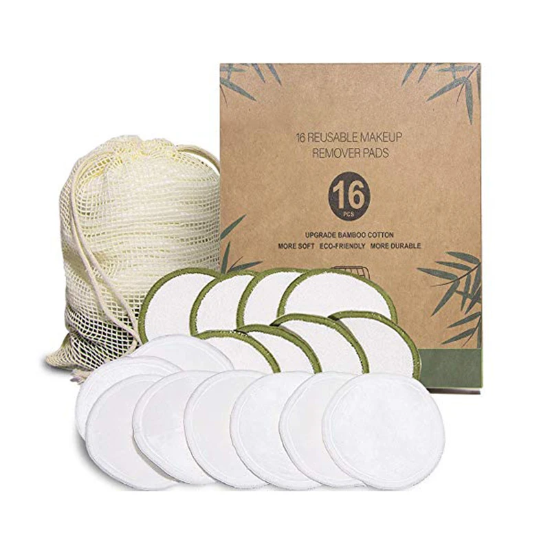 Factory Price Reusable Makeup Remover Pads Eco Friendly Washable Facial Cleaning Pads