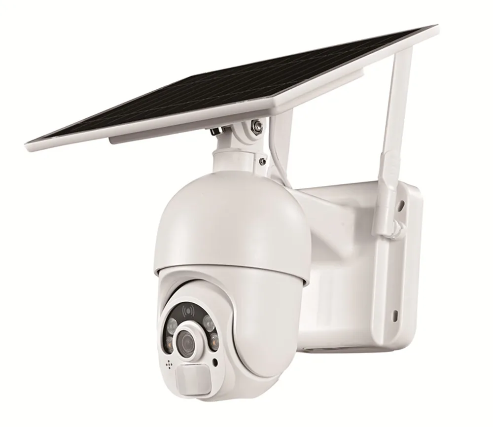 Low Consumption Waterproof 1080P Home Security Device Alarm Smart motion tracking PTZ solar ip camera wifi