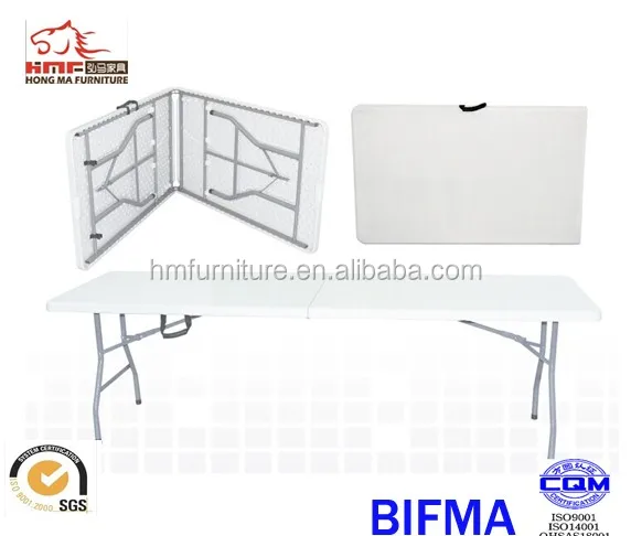 8FT Plastic Modern Folding Table outdoor restaurant furniture table for parties