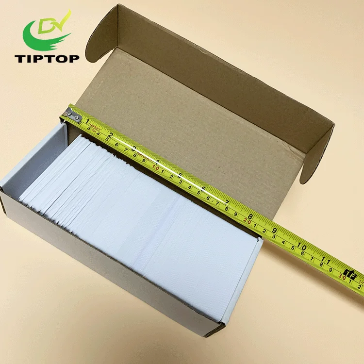 Tiptop high quality PVC plastic card blank plastic id card for printing