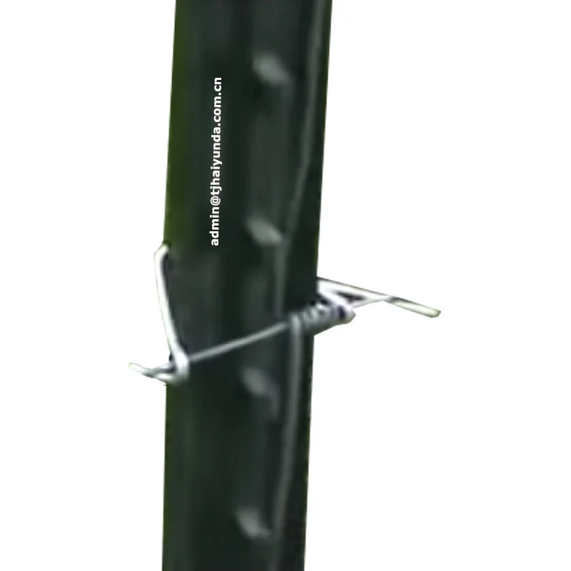 
Manfactured American Style Green painted Studded Steel Fence T Posts 