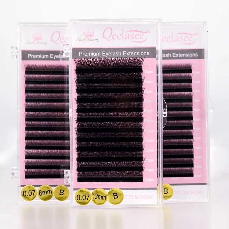 Qeelasee lash supplies russian volume 2d korea eyelash extension oem yy  y lash