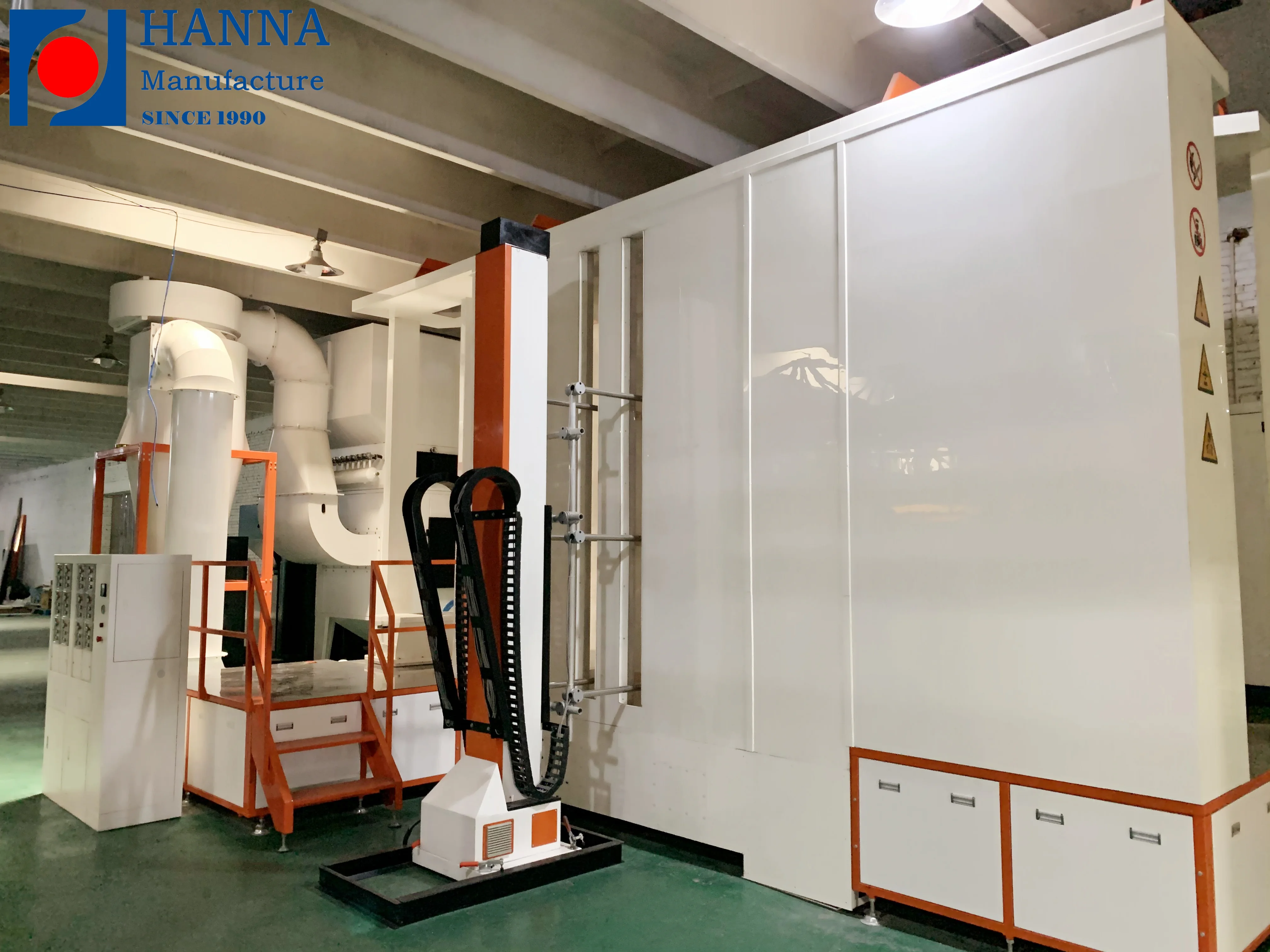 Aluminum profiles cabinet LPG tank automatic powder coating line painting system