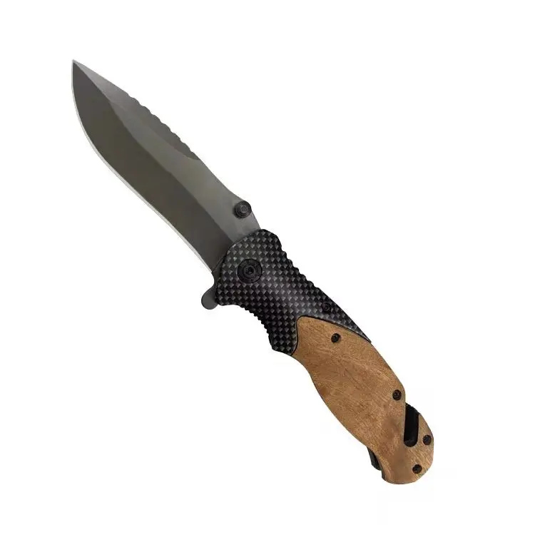 
 Распродажа, высококачественный складной карманный нож sharp X50, мужской Подарочный нож с деревянной ручкой для лазерной гравировки  