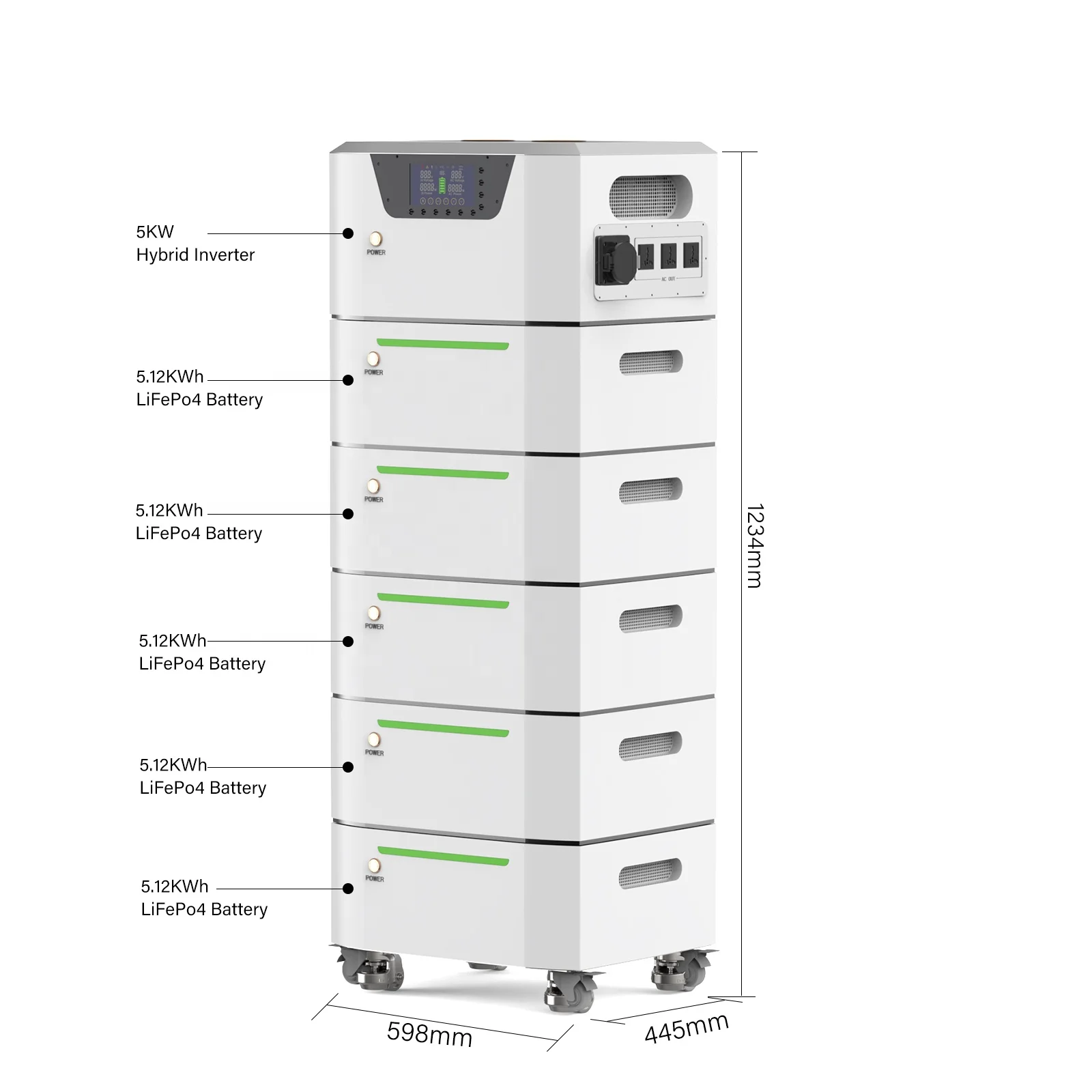 Off grid Complete 5KW 10kw 15KW 20kw 25kw Hybrid Energy Storage Power System Off Grid Balcony Solar System Home Fitting