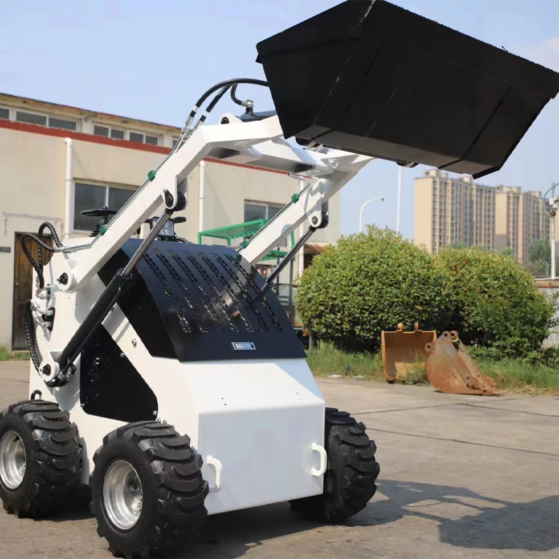 Factory supply 360kg with fork multifunctional mini skid steer loader