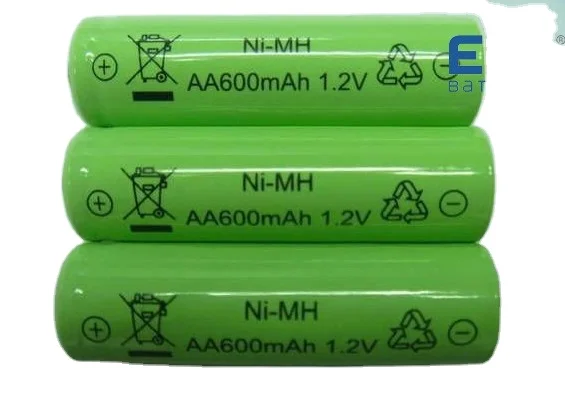 Ni-Mh AA600mAh 1.2V rechargeable battery cell /nimh aa 600mah 1.2v battery