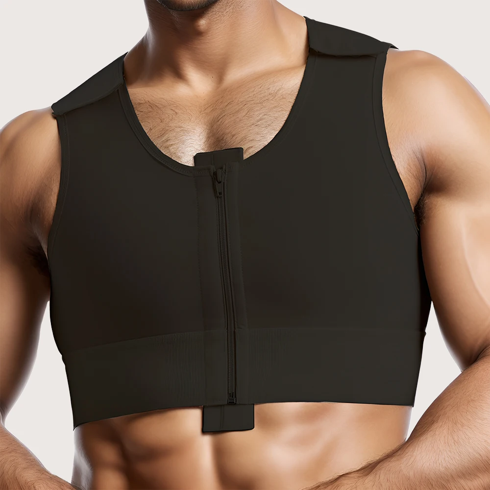 S-SHAPER Men Post Surgical Posture Improvement Slimming Body Shaper Shapewear Tops