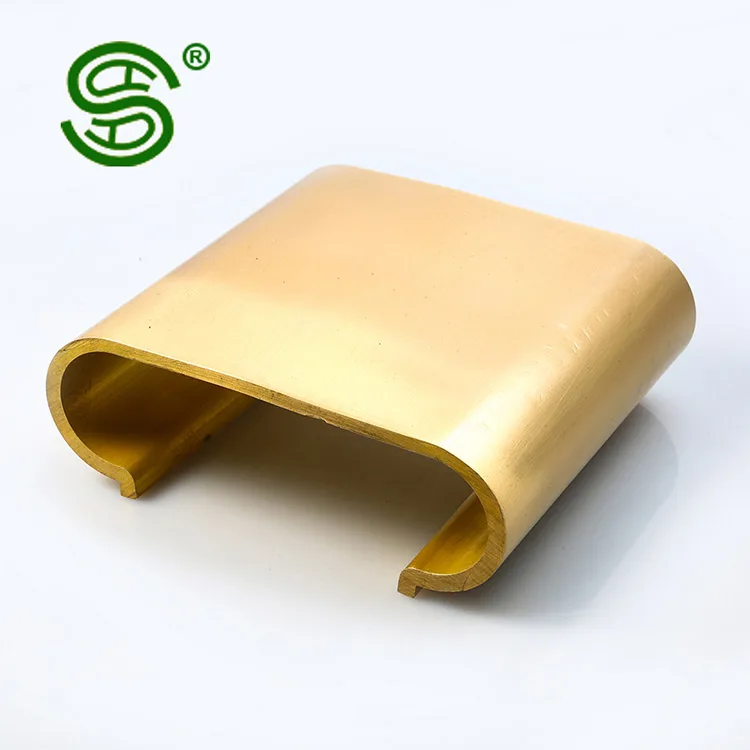 China Factory custom royal brass stairs railing brass staircase handrail