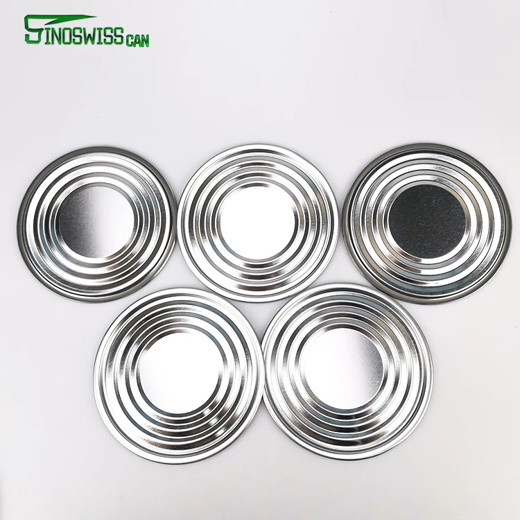 Food Grade Metal Ends 83mm 99mm Tinplate Bottom Cover Lid For Food Can