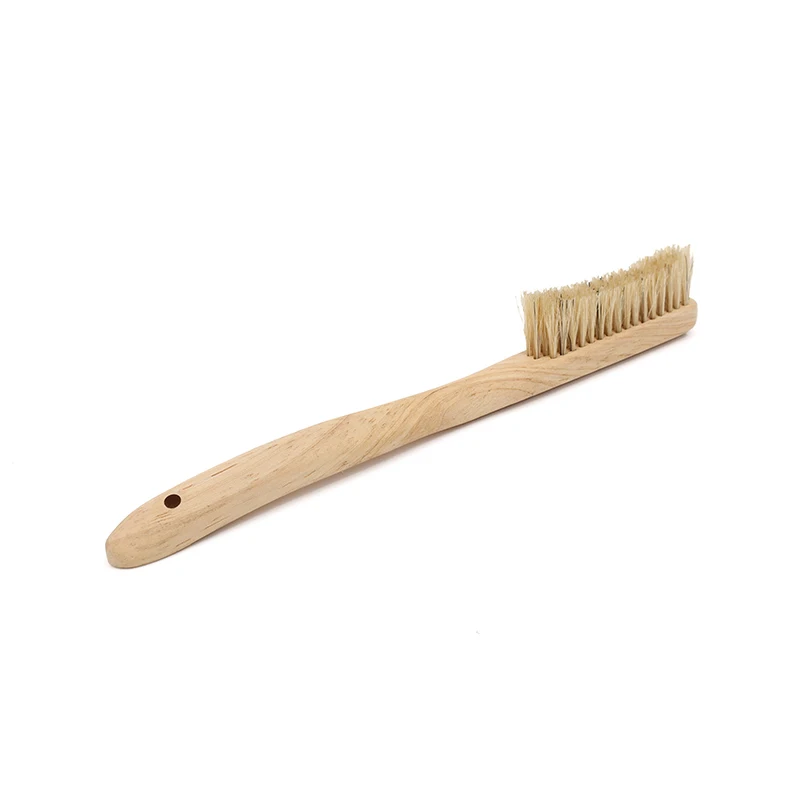 Manufacturers Custom Long Handled Solid Wood Pig Bristle Shoe Polish Brush  Clean Soft Brush