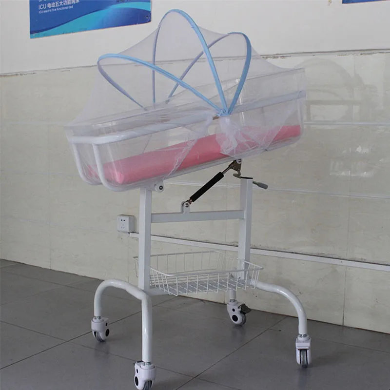 hospital baby trolley with ABS tray
