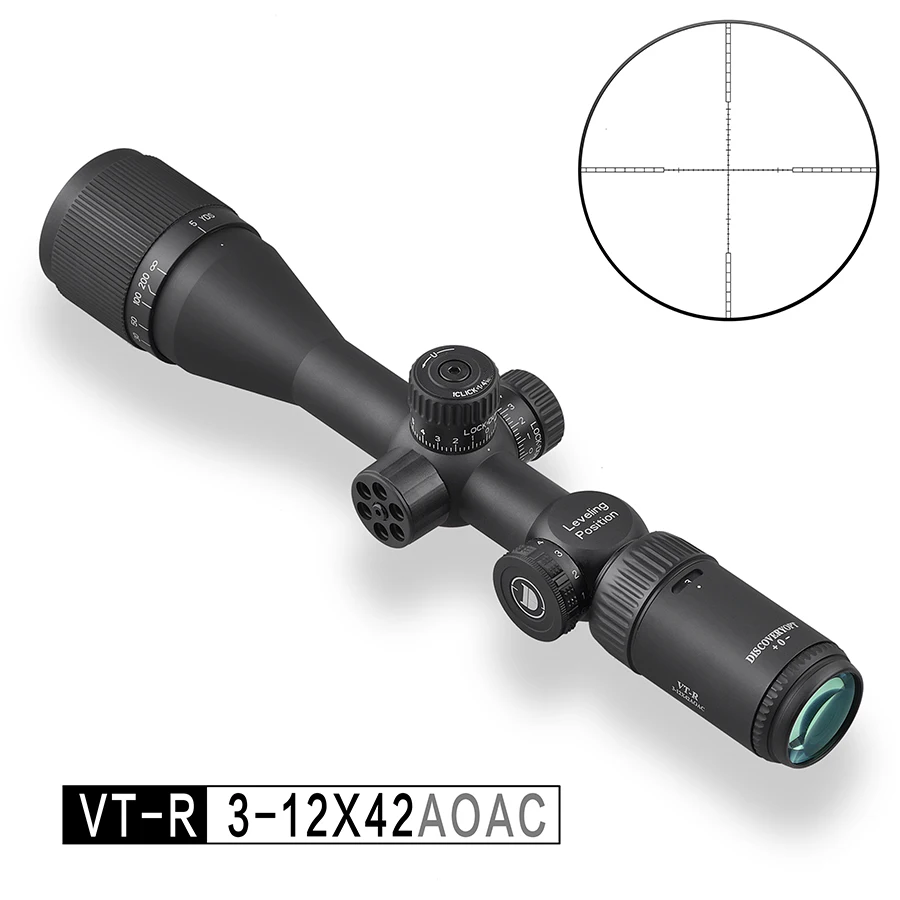 Discovery optic scopes VT-R 3-12X42AOAC cheap scope China best scope mounted spotting sight  hunting equipment