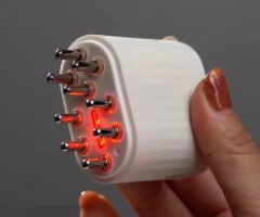 Hot Selling Electric Hair Growth Comb With Massage Hair Oil Liquid Ems Rf Led Laser  Comb Applicator for Christmas Gift