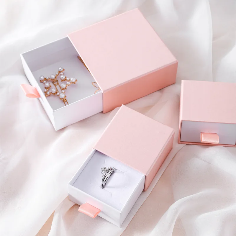 Custom Logo Packaging Cases For Jewelry Organizer Paper Jewelry Box Gift Boxes