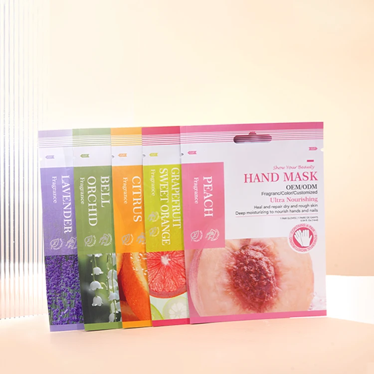 Private Label Skin Repair Natural Whitening Hands Sheet Mask Moisturizer Whitening Nourishing Lightening Hand Masking Glove