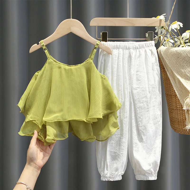 Wholesale baby girl casual suit children clothes sequined lace T-shirt 2-7 years old denim skirt kids suit