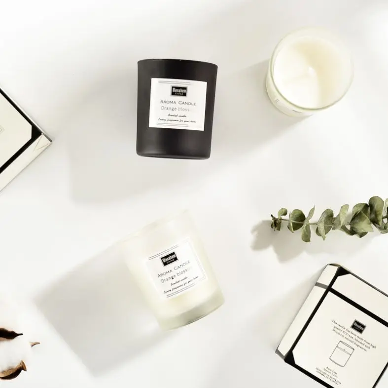 Oem Odm Luxury Aroma Fragrance Glass Jar Bougie Cire Candelas Vela De Soja Kaars Wholesale Customized Scented Candles