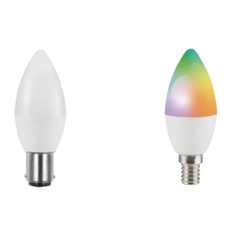 C37 5 Вт с RGB CCT светодиодная WiFi умная лампочка