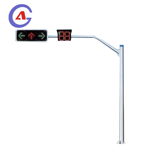 OEM Various Sizes Shapes Metal Poles Traffic Vehicle Signal Light Pedestrian Light Pole Traffic Sign Poles
