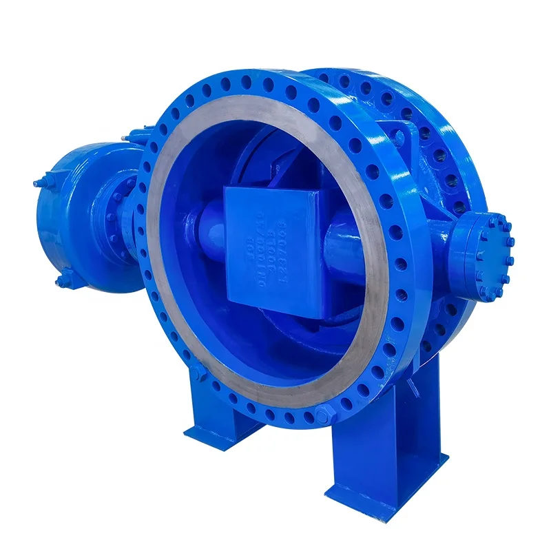 High performance butterfly valve double eccentric hard seal worm gear high temperature metal spherical hard seal butterfly valve