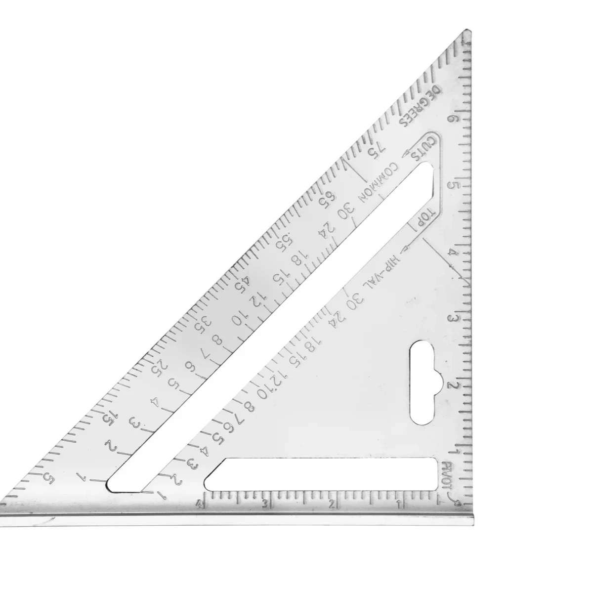 Multifunctional Adjustable Square Drawing Metric Triangle Ruler Engineering Aluminum Measuring Tool