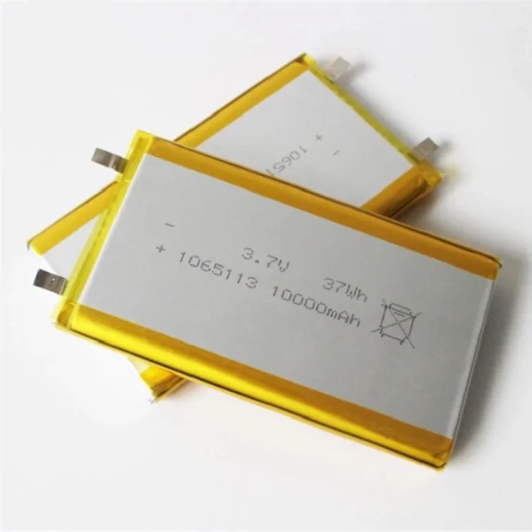 Wholesale High Energy 1065113 Rechargeable battery   3.7v 10Ah 10000mah Lipo Lithium Polymer Battery Cell