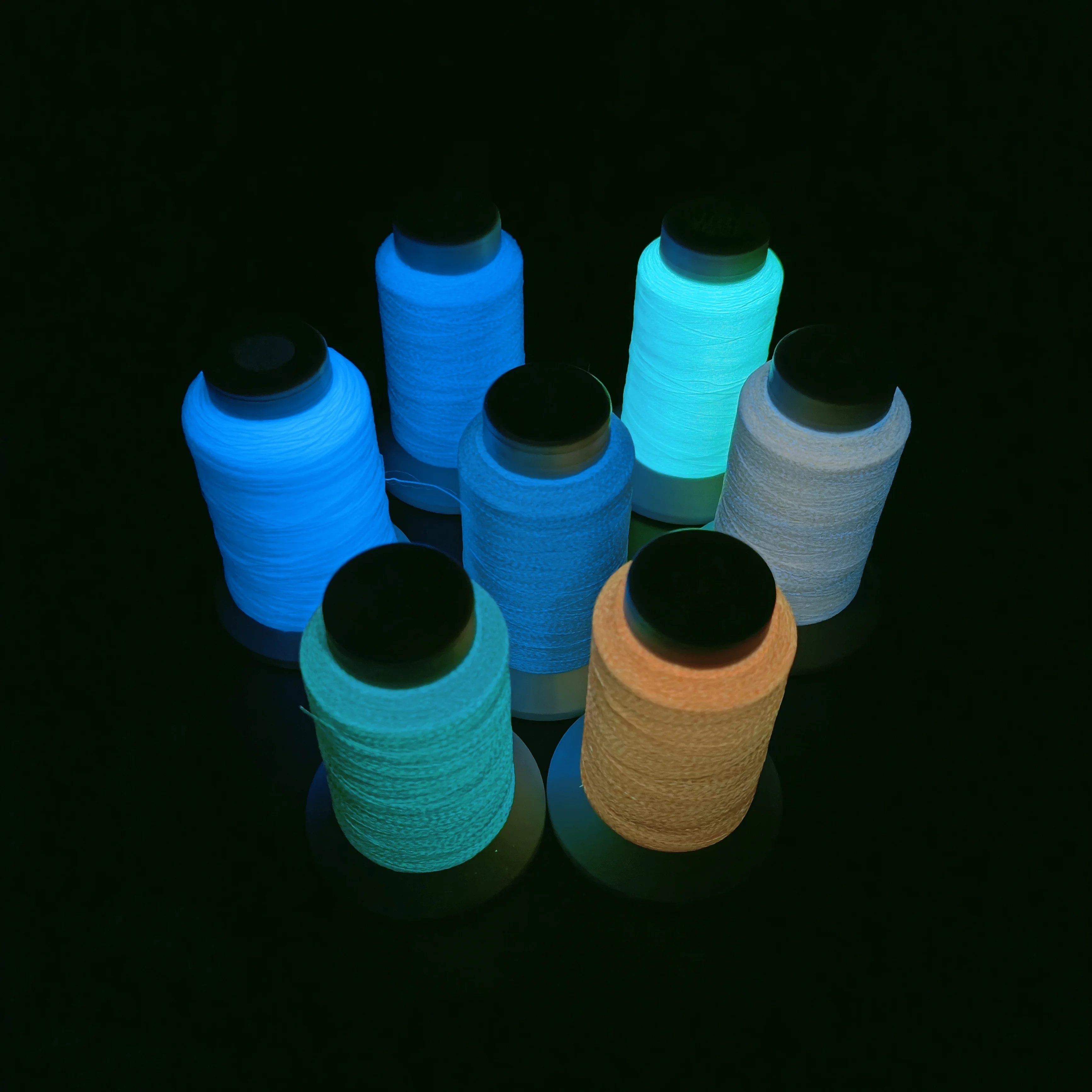 Glow In the Dark Machine Sewing Embroidery Thread 1000Y Each Spool, 6 Popular Colors Optional