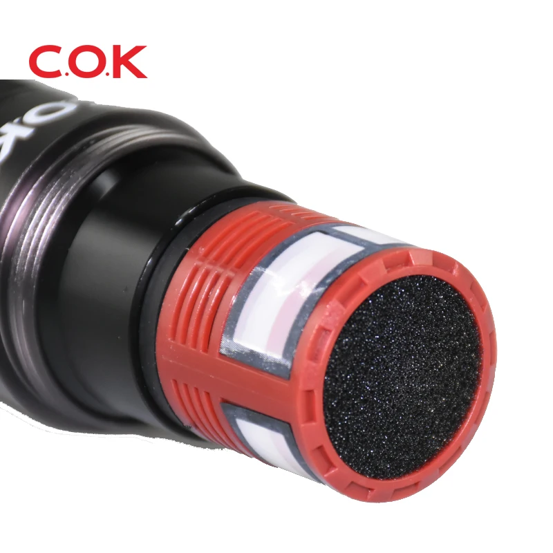 Chinese COK new designed wireless charging  UHF sing2 microphone with commonly used accessories & parts