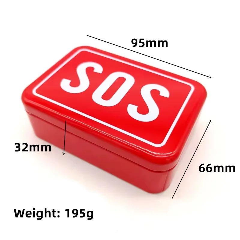 SOS First Aid Kit Box for Survival Emergency Gear Kits First Aid Tin Box