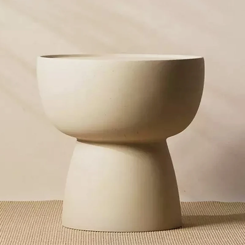 INS modern white coffee table concrete coffee table Nordic interior designs round table for living room furniture