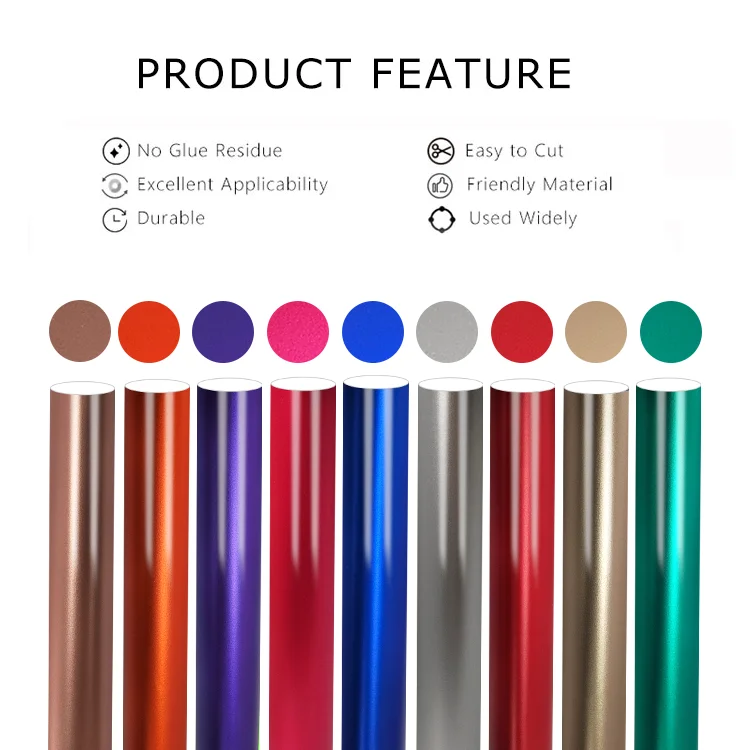 Wholesale DIY Craft Colorful Matte Chrome Purple Hologram Cutting Film Self Adhesive Sticker Holographic Vinyl