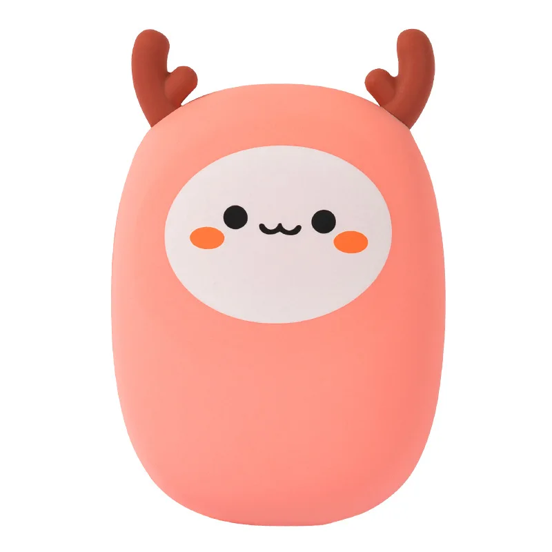 Portable keychain long lasting safe natural reindeer hand warmer cover pocket small heat reusable wholesale silicone hand warmer