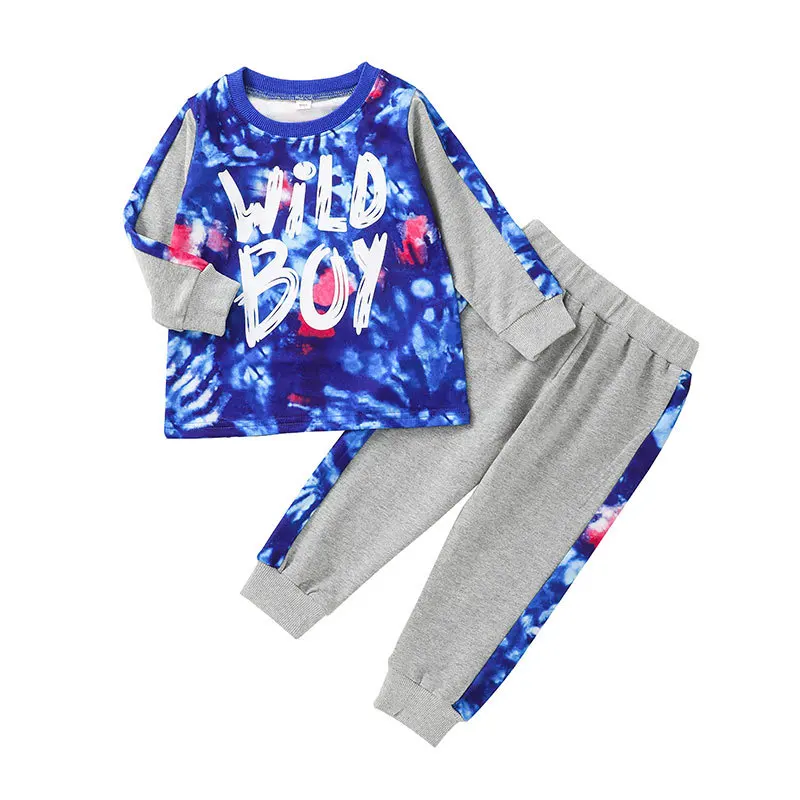 3D pattern children casual boutique clothing set character comfortable traditional kids clothes