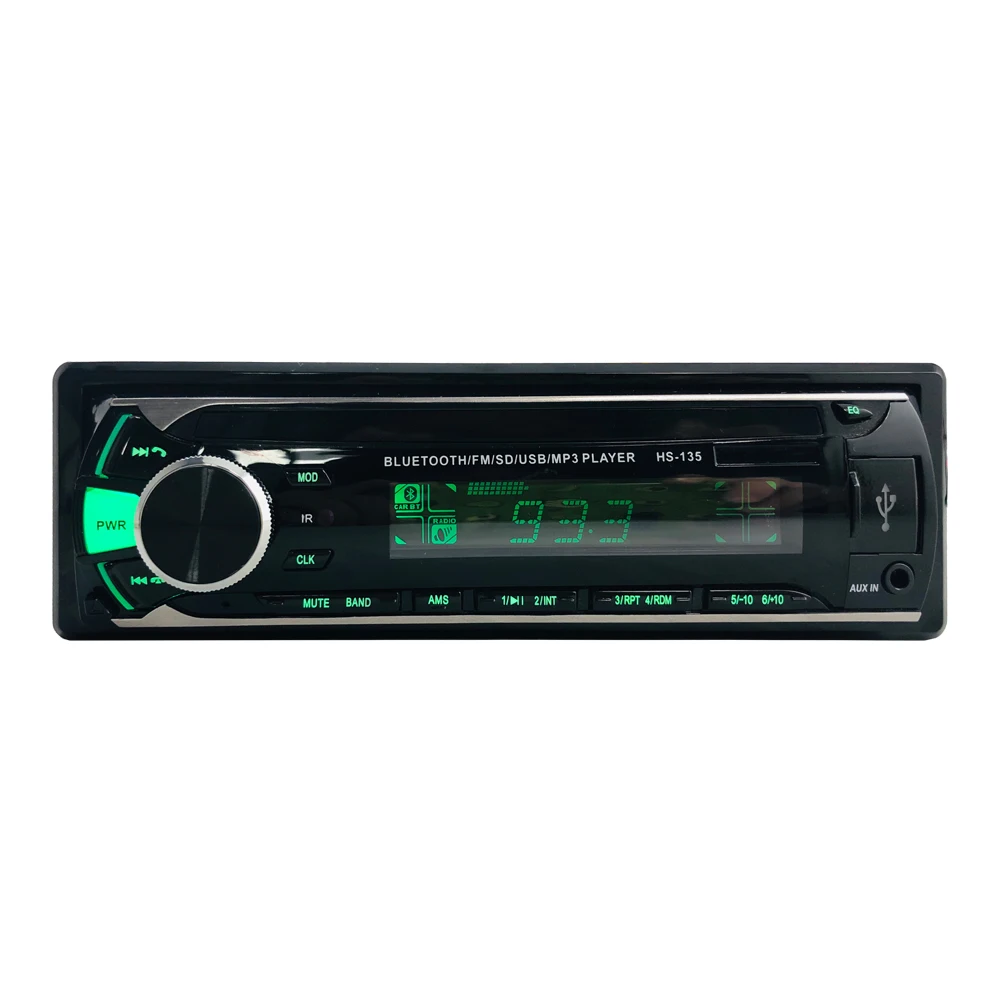 
7 Colorful lights 1din car stereo car mp3 player car audio fm radio BT Hands-free Remote Control 