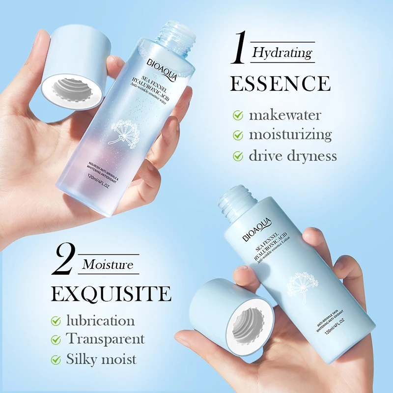BIOAQUA Organic Natural Sea Fennel Hyaluronic Acid Anti-Wrinkle Face Serum Beauty Skin Care Product