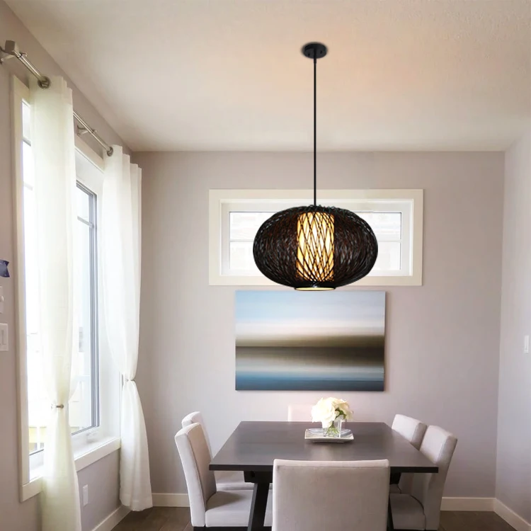Natural bamboo chandeliers & pendant lights decorative lighting