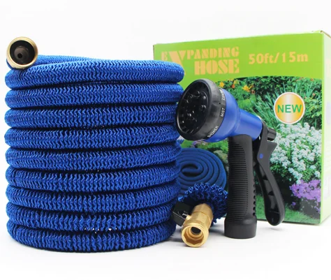 
25FT 50FT 75FT 100FT Expandable Garden Hose double layers solid brass fitting Expandable Water Hose 