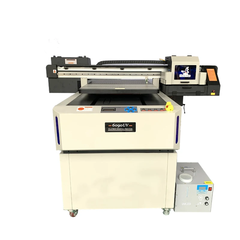 ZT-6090X uv printer inkjet flat bed uv led printing machine cheap small a2 a3 a4 varnish digital flatbed uv printer 6090
