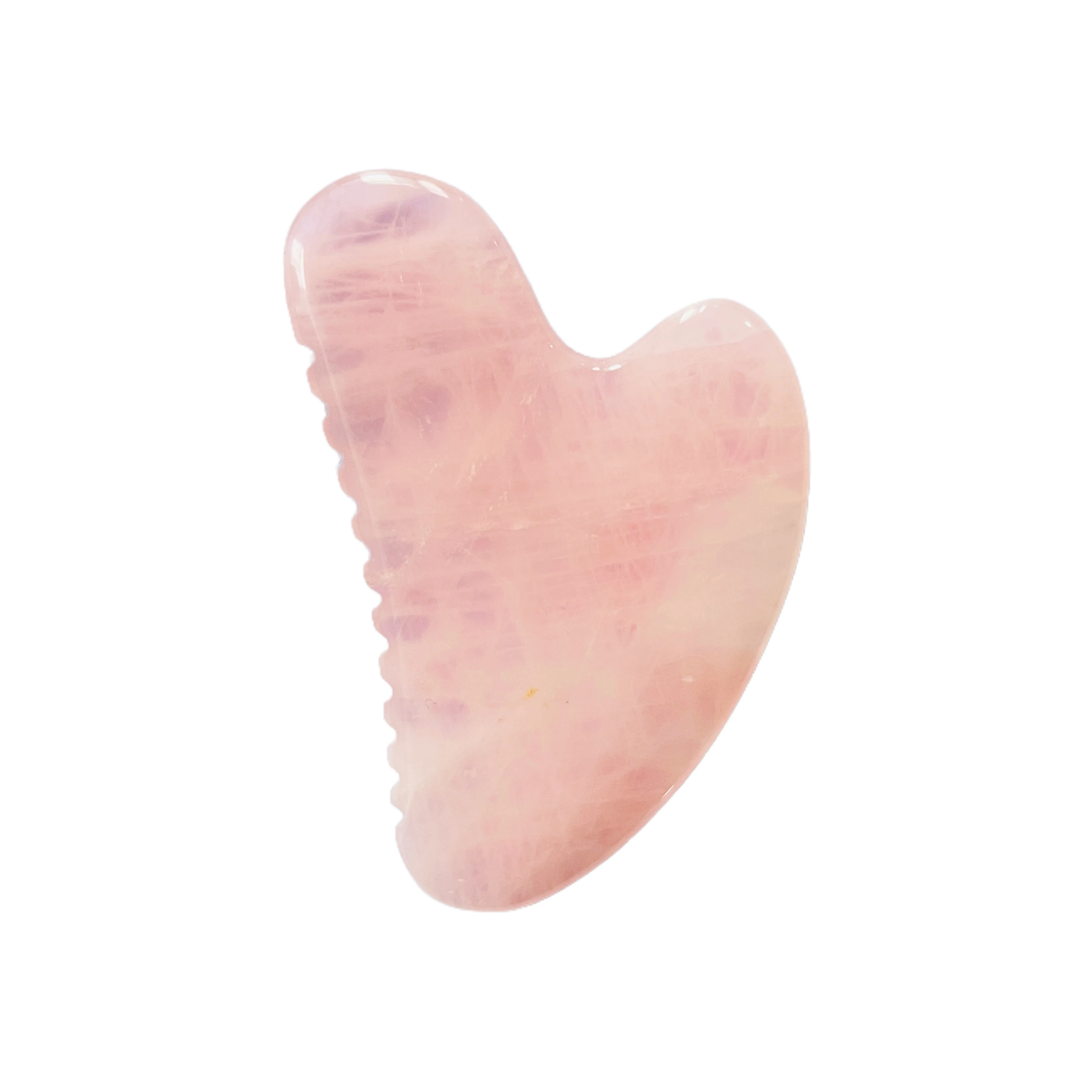 Hot Selling V Shaped Rose Quartz Gua Sha Massager Wholesale Natural Pink Jade Gua Sha Tool Skincare Guasha Board