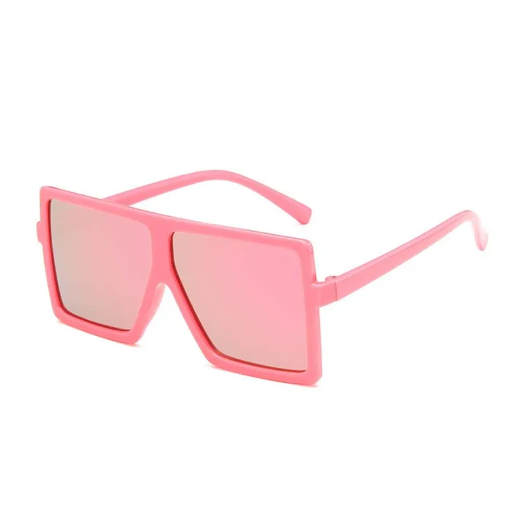 kids Fashion Design Sun Glasses Boys Girls Trendy Big Square Oversized One Piece Shades Sunglasses