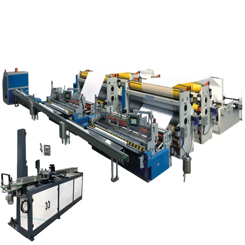 BUY High Speed Fully-Auto point to point Kitchen Towel Machine Small Toilet Paper roll Making equipment Machine Factory