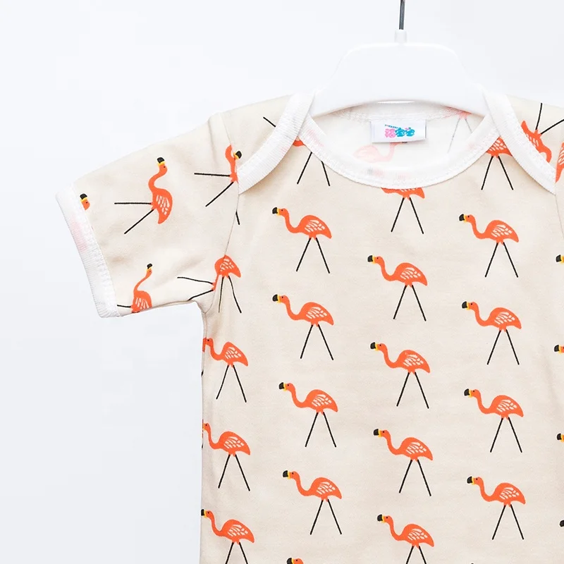 
100% Organic Cotton Infant Clothes Short Sleeve Baby Romper High Quality Newborn Onesie Infant 