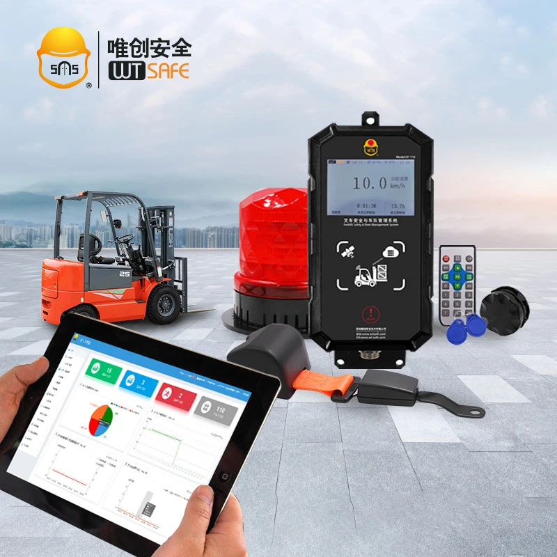 Factory vehicle management podium real-time driver behaviour monitoring forklift truck fleet management