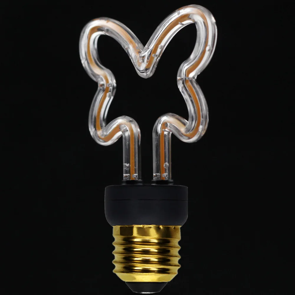 New shapes flexible filament linear light bulb retro soft LED filament creative line LED bulb