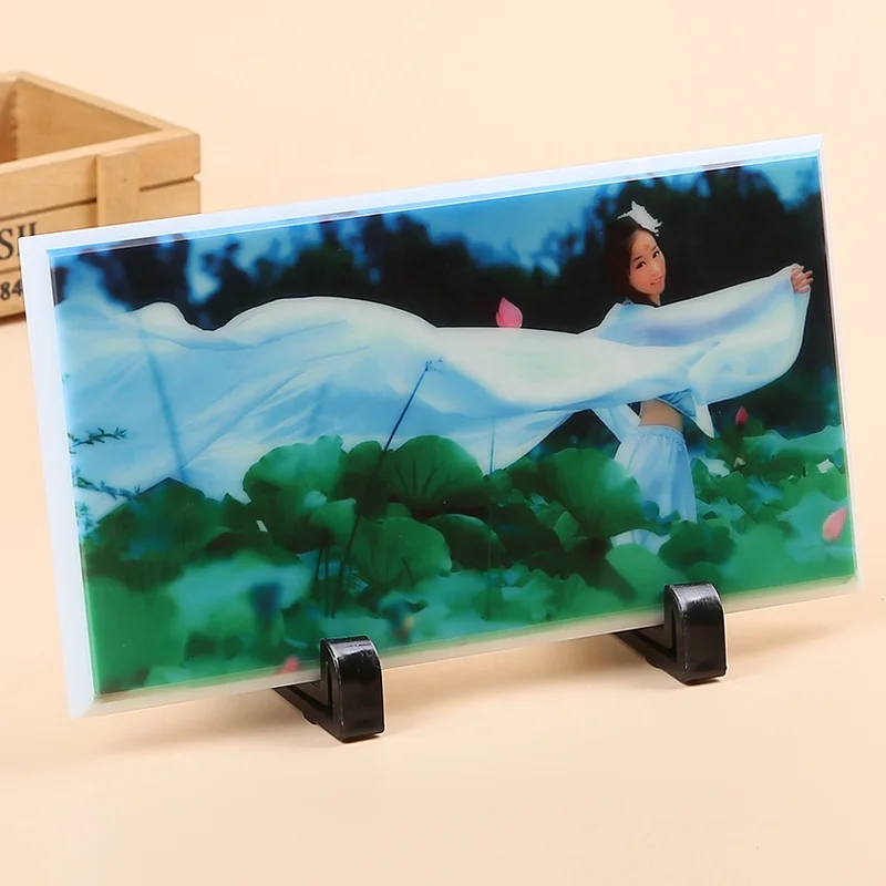 
2019 Sublimation Blank Diy Glass Photo Frame 